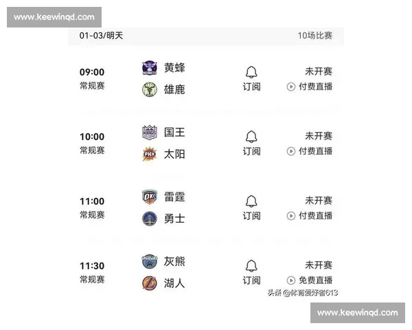 聚焦NBA赛程全解析新赛季焦点对决时间表前瞻与球队走势观察